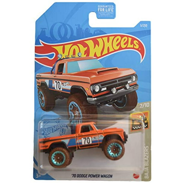 Hot Wheels 2021 HW Baja Blazers 2/10 Orange '70 Dodge Power Wagon